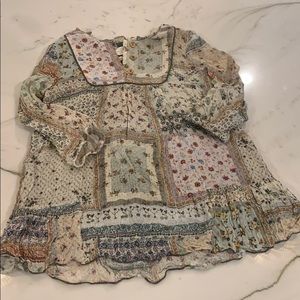 Zara BabyGirl 18 - 24 mo patchwork-style dress.